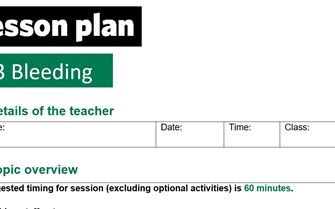 KS4 Bleeding Lesson Plan