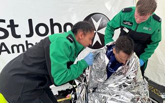 Cadets help treat Richard Walker cropped