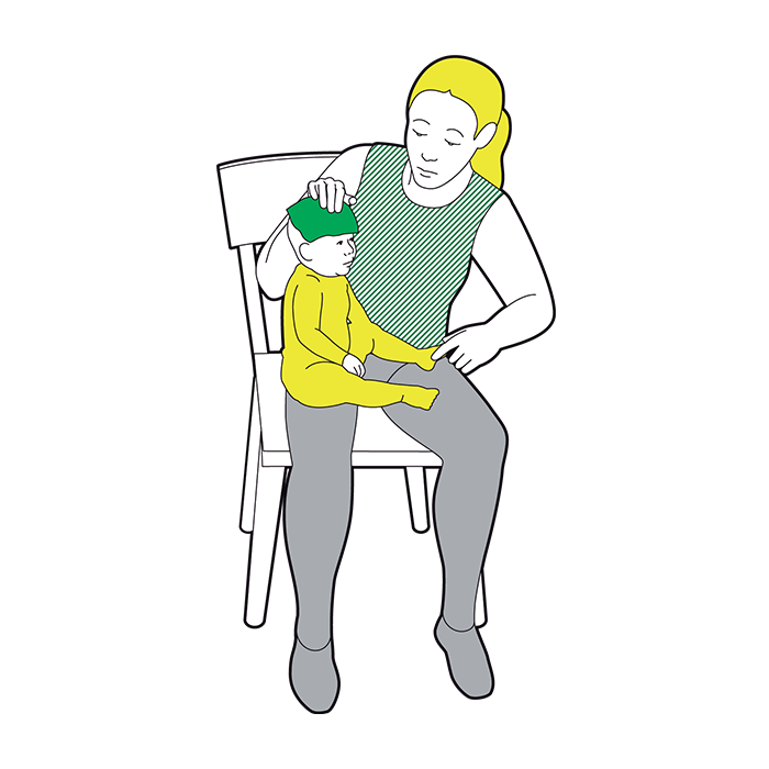 Baby head injury first aid - assess baby's level of response