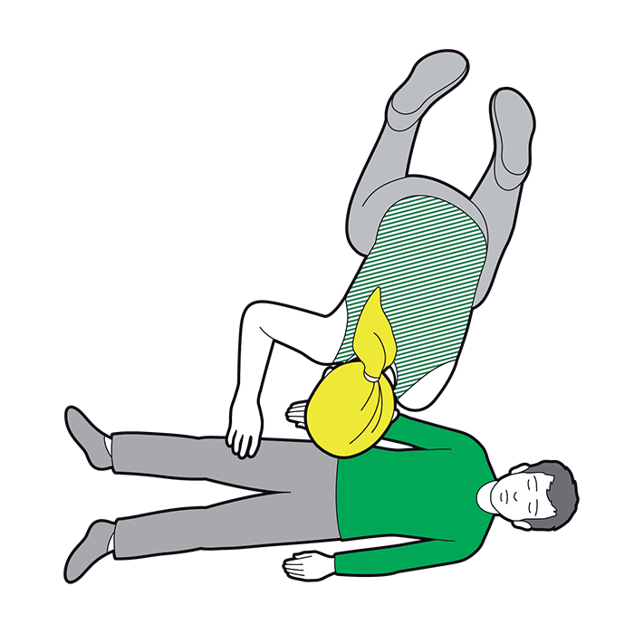 Child recovery position - straighten their legs