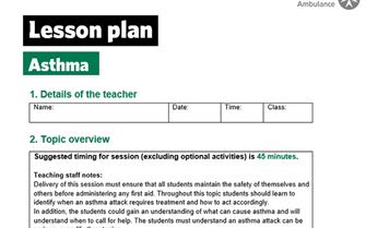KS2-Asthma-Lesson Plan