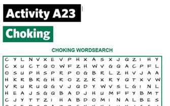 KS2-A23-Choking word search KS2-A23-Choking word search