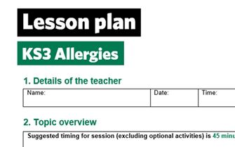 KS3-Allergies-lesson plan