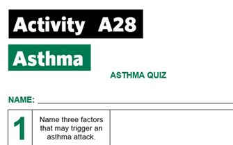KS3-A28-Asthma quiz