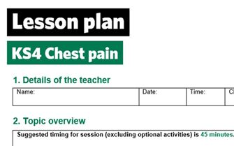 KS4-chest pain-lesson plan