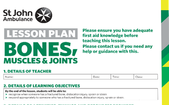 Bones, Muscles, and Joint Injuries lesson plan image
