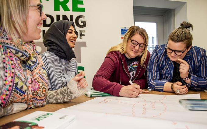 Course participants learn about identifying risks