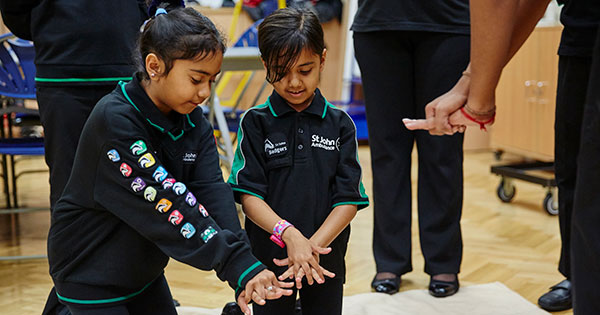 Badgers practising CPR