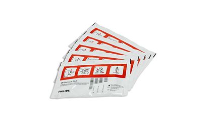 Pack of 5 Pairs Philips HeartStart® Adult Defibrillator Pads for FR2  Pack of 5 Pairs Philips HeartStart® Adult Defibrillator Pads for FR2