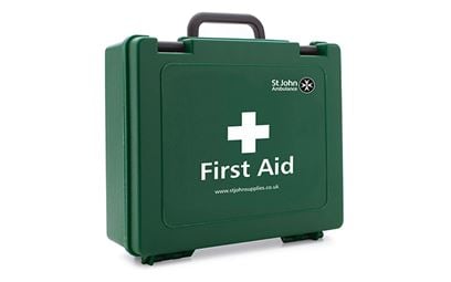 Large Standard St John Ambulance Empty First Aid Box Large Standard St John Ambulance Empty First Aid Box