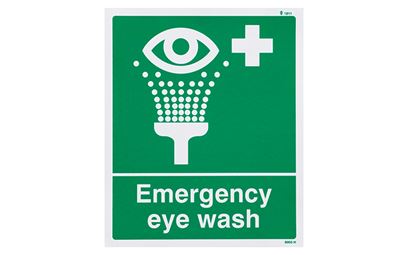 Eye Wash Vinyl Sign Eye Wash Vinyl Sign