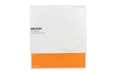 Pack of 100 10cm x 20cm Melolin Cushioned Dressing Pad Pack of 100 10cm x 20cm Melolin Cushioned Dressing Pad