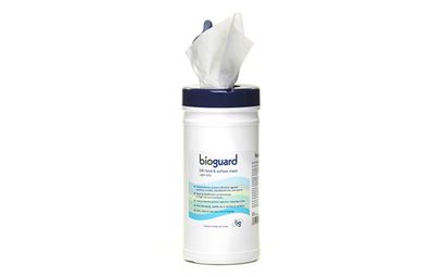 Tub of 240 Bioguard Alcohol Hand and Surface Wipes Tub of 240 Bioguard Alcohol Hand and Surface Wipes