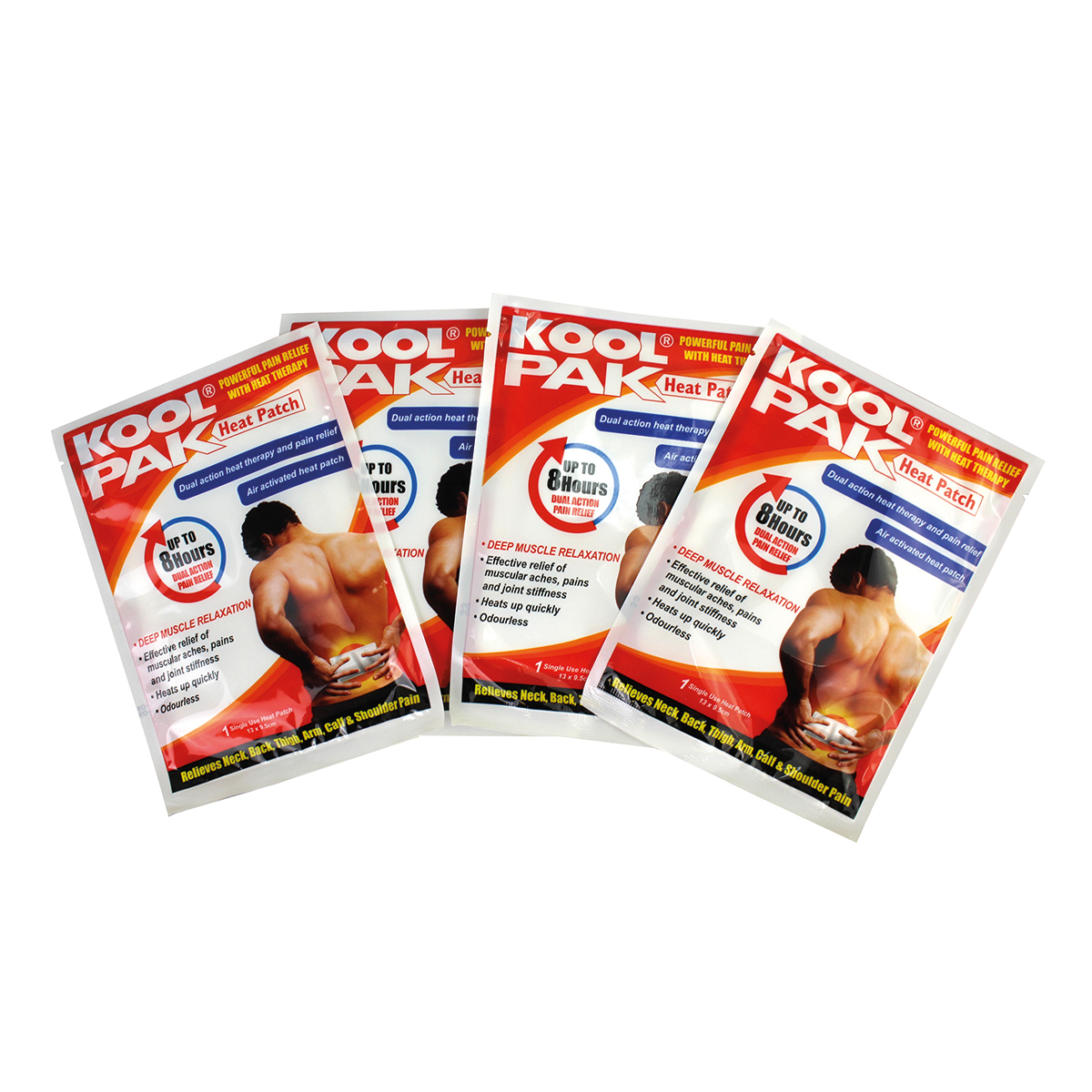 Box of 36 Packs of 4 13 x 9.5cm KoolPak® Heat Patch