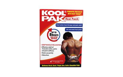 Box of 36 Packs of 4 13 x 9.5cm KoolPak® Heat Patch