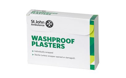 Pack of 50 7.5cm x 5cm St John Ambulance Washproof Low Allergy Plasters Pack of 50 7.5cm x 5cm St John Ambulance Washproof Low Allergy Plasters
