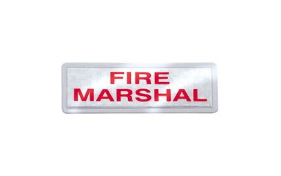 Fire Marshal Reflective Badge Set