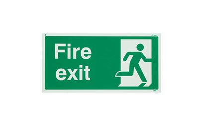 Fire Exit Photo-luminescent Sign