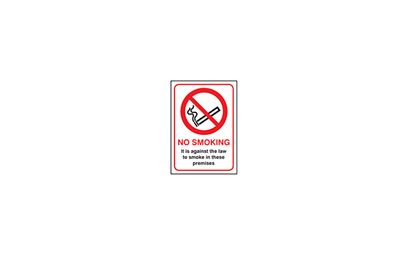 No Smoking Vinyl Signs