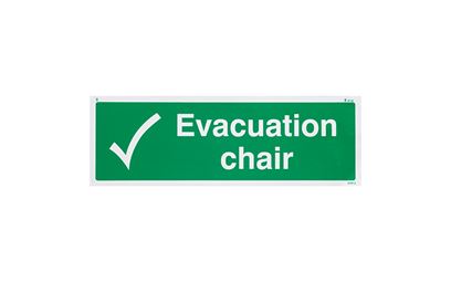 Evacuation Chair Vinyl Sign