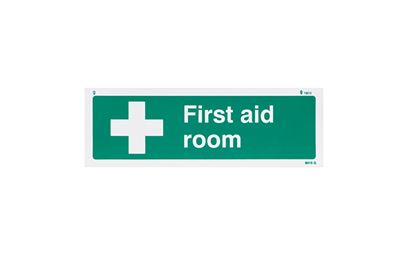 First Aid Room Vinyl Sign