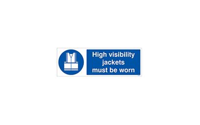 High Visibility Jacket Vinyl Sign