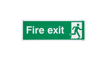 Fire Exit Final Exit British Standard Vinyl Sign Fire Exit Final Exit British Standard Vinyl Sign