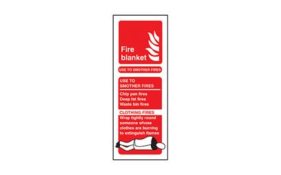 Fire Blanket Vinyl Sign