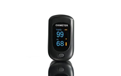 Black Finger Pulse Oximeter