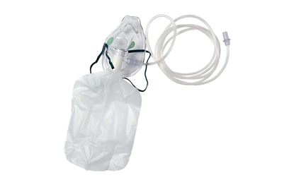 Adult High Concentration Non-Rebreathing Oxygen Mask Bag and Tubing