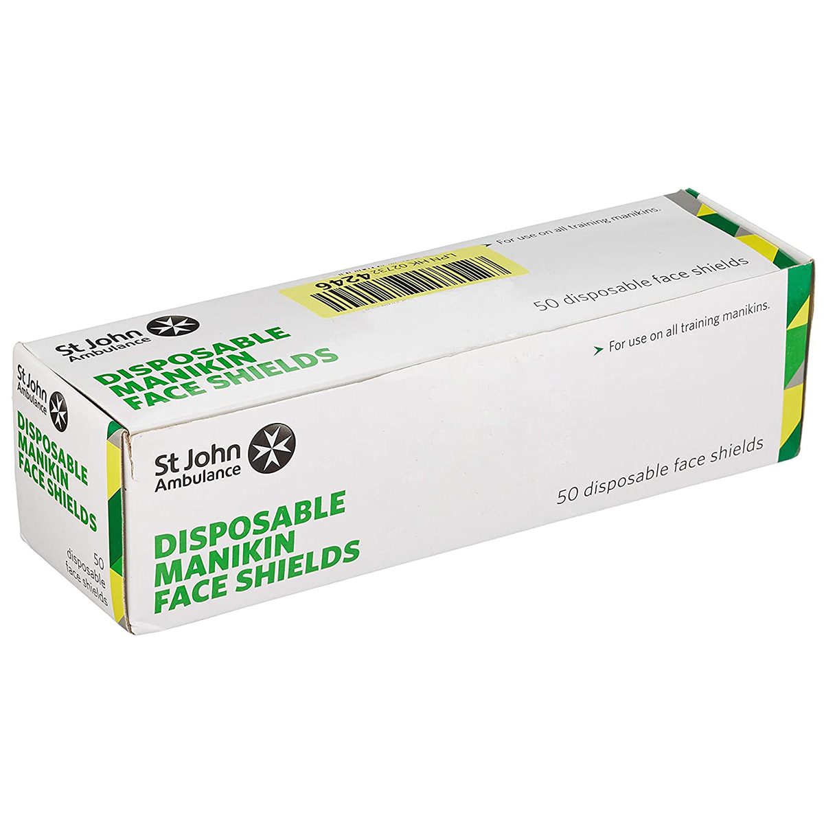 Roll of 50 St John Ambulance Disposable Face Shields